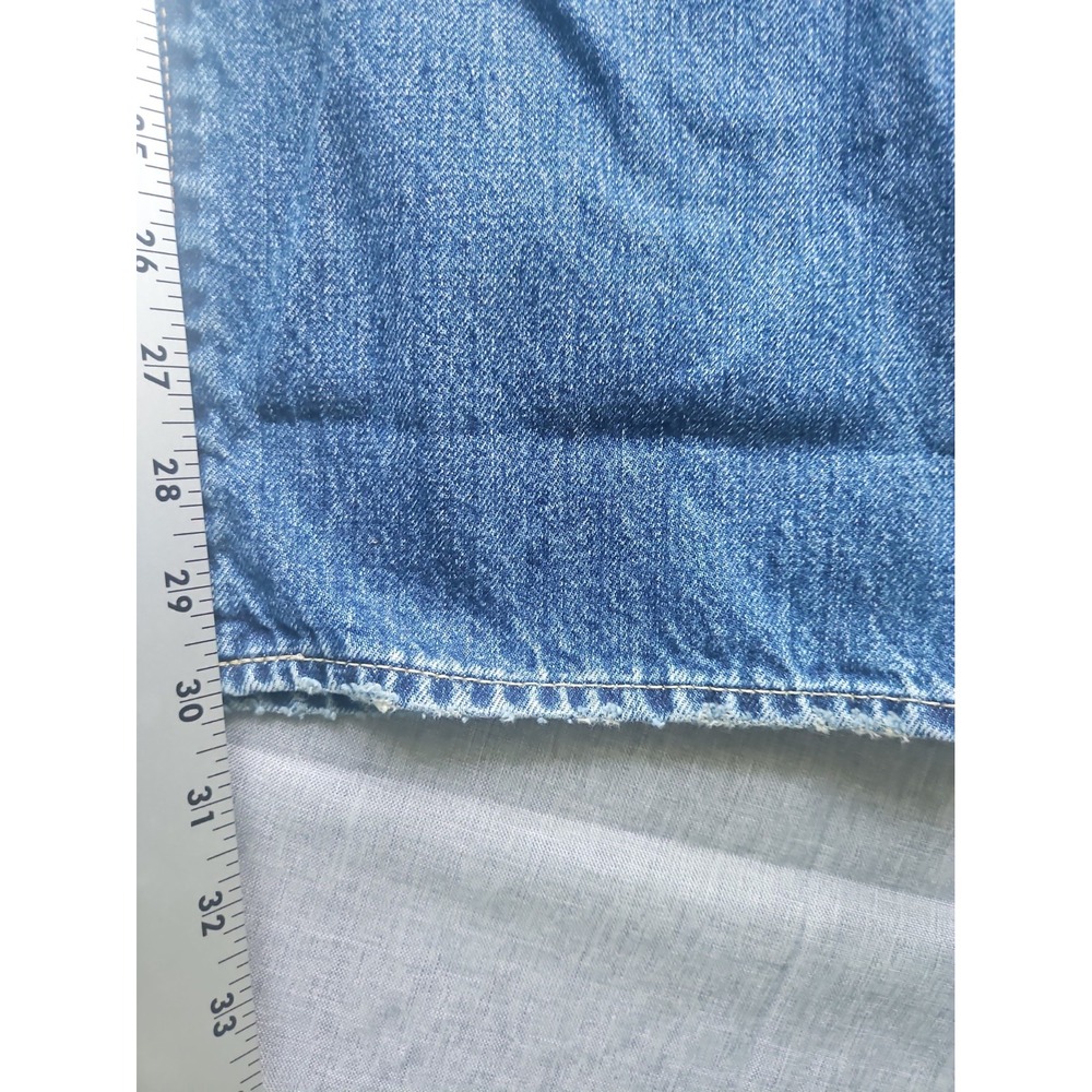 Moussy Vintage Straight Leg Howa Jeans in Blue Women 31 Made Japan $370 - Picture 11 of 16